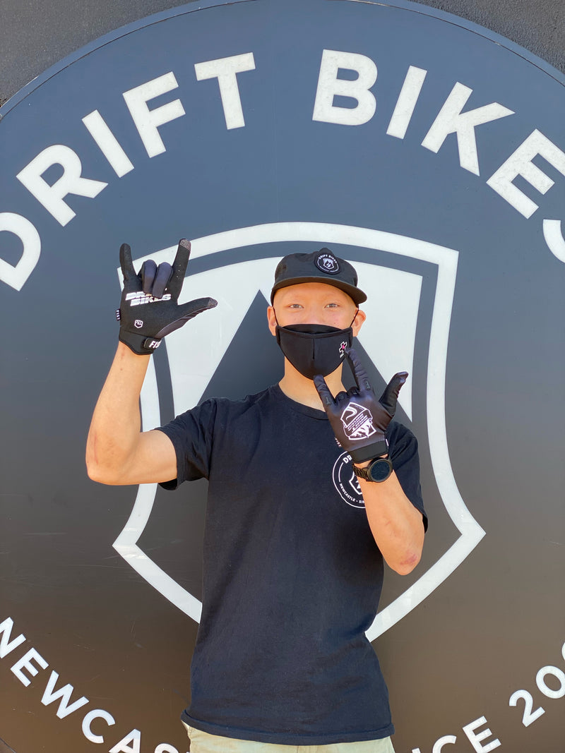 Fist X Drift Bikes ADULT Heritage Blackout MTB Gloves