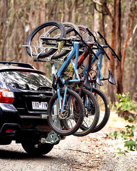 Single Trail Racks 5 Bikes Tilting Rack Black Powdercoat Drift Bikes